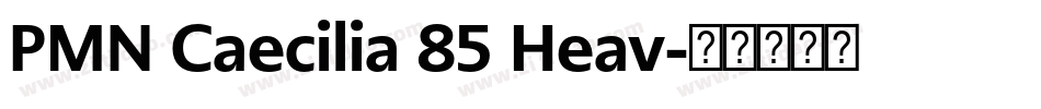 PMN Caecilia 85 Heav字体转换